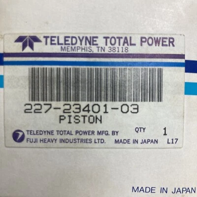 Оригинальный поршень Teledyne Wisconsin Robin 227-23401-03 новый из старых запасов - Изображение 1 из 4
