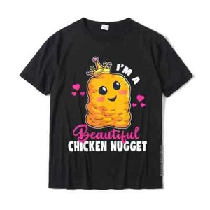 I'm A Beautiful Chicken Nugget Kawaii Nug Life Nuggets Lover T-Shirt Brand New M - Picture 1 of 3