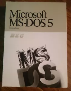 MICROSOFT MS-DOS 5.0 OPERATING SYSTEM IN BOX 1991 - Picture 1 of 6