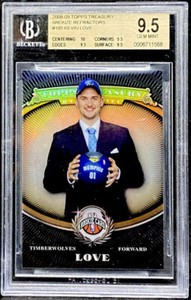 Kevin Love 2008-09 Topps Treasury Bronze Refractor Rookie RC /2008 BGS 9.5