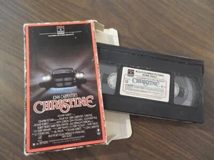 CHRISTINE HORROR VHS RCA SIDE LOAD BOX NO UPC STEPHEN KING JOHN CARPENTER 1984 - Picture 1 of 2