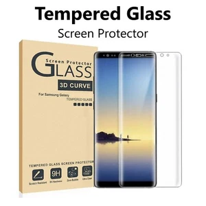2-Pack Full Cover Tempered Glass Protector F Samsung Galaxy S8 S9 Plus Note 8 9 - Picture 1 of 25