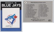 1988 Best Knoxville Blue Jays Knoxville Blue Jays Team #26