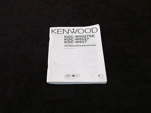 @@@@@@ Original-Handbuch für Autoradio KENWOOD KDC-W6527/.657 in DEUTSCH @@@@@@ - Bild 1 von 1