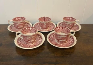 Masons Vista Pink Mini Tea Set x10 piece. Good Conditions. Minor Defects. - Picture 1 of 17