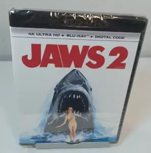 Jaws 2 1978 (4K + Blu-ray - No Digital) - Discs Unused - Shipping with Tracking - Picture 1 of 8
