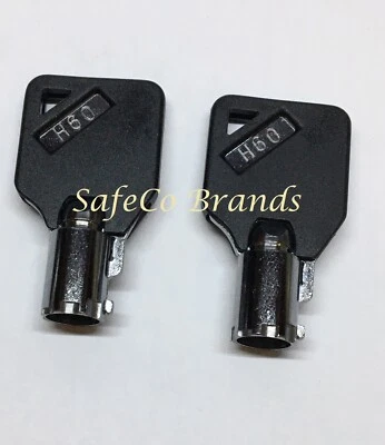 SAFECO BRANDS - HOMAK 2 Black Head Keys for Homak Gun Safes and Tool Boxes Key Series K75 - K99 2-Keys