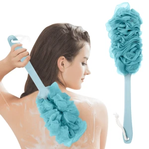 Spazzola doccia bagno manico lungo schiena scrubber corpo esfoliante pulizia spugna spazzola - Foto 1 di 10
