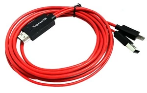 MHL USB 1080P HDMI HDTV AV TV Cable Adapter For Samsung Galaxy Stratosphere 2 II - Picture 1 of 4