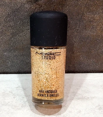 Mac Nail Lacquer ~ Diva Fierce ~  pink gold glitter polish nwob - Image 1 of 2