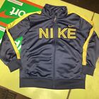 Nike Boy’s Track Jacket Size 6 - Never Worn - Navy/Yellow Long Sleeve Zip Up