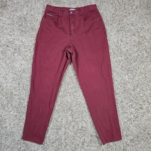 Vintage 90s NY Jeans Womens 14 Mom Easy Fit Faded Red High Rise Tapered Denim - Picture 1 of 7