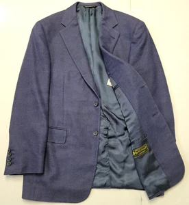 Samuelsohn 2 Button Blazer Sport Jacket LORO PIANA PimaCash Men' 40 Gray Surgeon - Picture 1 of 9