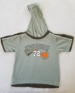 Faded Glory ~ Camiseta con capucha para niño ~ Talla 3T ~ Verde oliva ~ Baloncesto. - Imagen 1 de 6