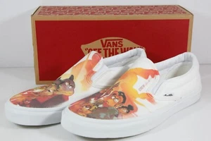 *NEW* - VANS CLASSIC SLIP-ON TRUE-WHITE THE BAD GUYS MOVIE VN000EYEW00 - SIZE 11 - Picture 1 of 9
