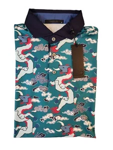 Greyson Wolf Slayer Jungle Golf Polo Shirt Men's Size Medium New - Picture 1 of 9
