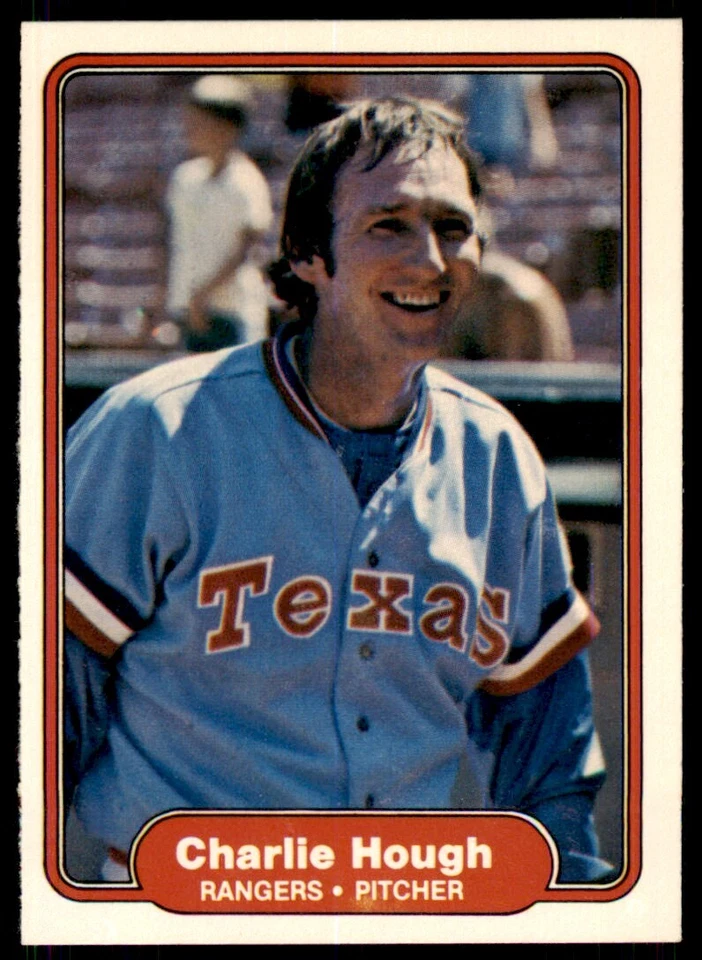 1982 FLEER CHARLIE HOUGH . TEXAS RANGERS #319 - Image 1 of 2