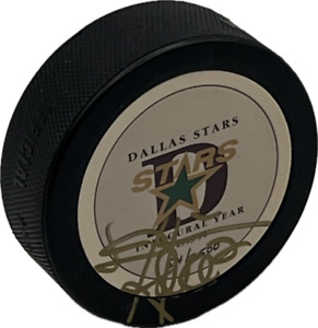 Derian Hatcher Autograph Signed Limted Edition NHL Puck BAS Authentic 