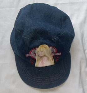 Disney HANNAH MONTANA DENIM CADET HAT CAP Miley Cyris music TV Show Rock & Roll - Picture 1 of 8