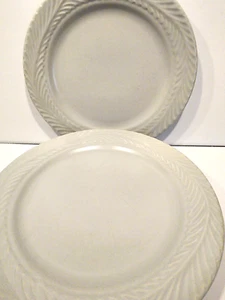 Bee & Willow Grau Asheville Weinblatt 10" Essteller 4er Set - Bild 1 von 4
