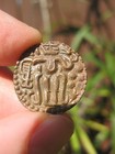 Bronze coin kavanahu of Sahasa Malla (1200-1202), Sri Lanka, sharp EF 