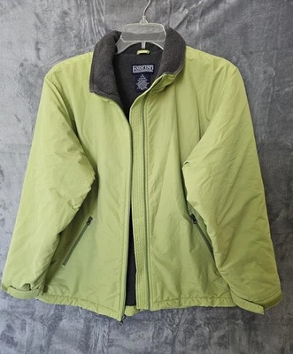 Lands End Jacket Women's Size M Green, Fleece lined, Polartec - Image 1 of 4