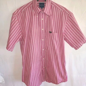 Faconnable Herren Medium Kurzarm Hemd mit Knopfleiste gestreift rosa weiß - Bild 1 von 12