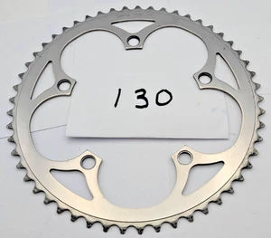 SUNTOUR 53 TOOTH 53T CHAINRING 130MM BCD SILVER 5-ARM ALUMINUM 53 - Picture 1 of 4