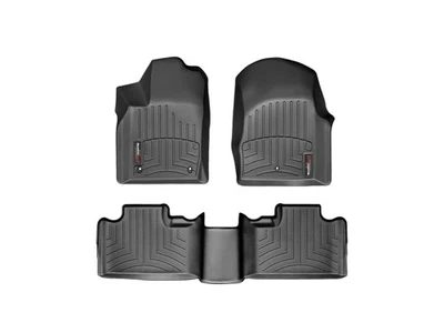 WeatherTech Floorliner для 2011-2012 Dodge Durango - 1-й и 2-й ряд, черный - Изображение 1 из 4