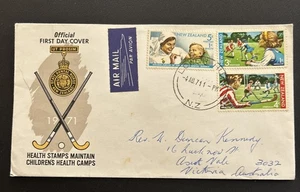 New Zealand FDC 1971 Health Stamps Maintain Children’s Health Camps - Bild 1 von 4