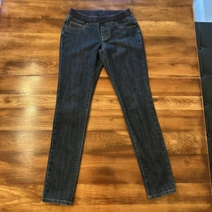 Jeans blue Denim straight cut pull on jeans By Boston Proper Womens Size 2 - Picture 1 of 10