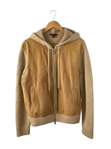 LOUIS VUITTON（LV） Felpa con cappuccio e zip LOUIS VUITTON Other Blouson XS pelle cammello RW052 maglia sbiadita usata