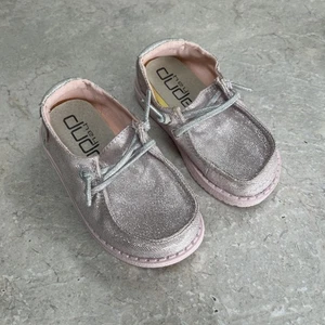 Hey Dude Wendy Kleinkind rosa glitzernde Schuhe Kleinkind Größe K7 - Bild 1 von 5