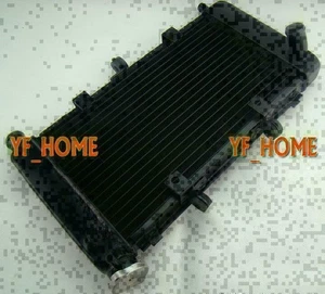 Aluminium Kühlerkühler für YAMAHA FZ6 2004 2005 2006 2007 2008 2009 2010 Schwarz - Picture 1 of 4