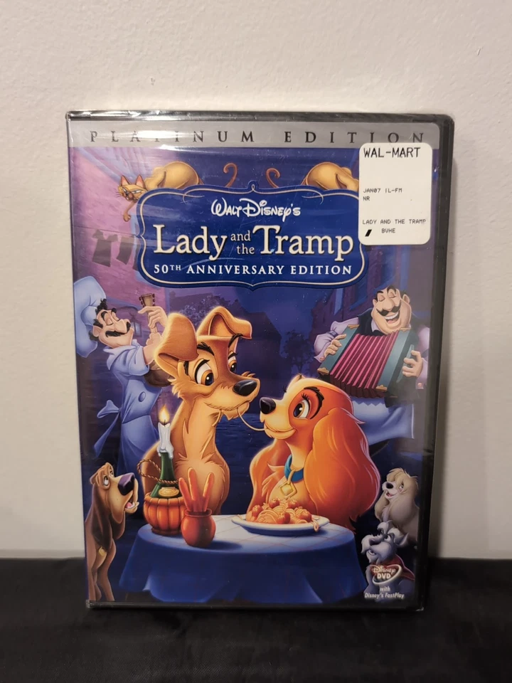 LADY AND THE TRAMP 50th ANNIVERSARY PLATINUM EDITION 2 DISC SET DVD NEW & SEALED - Image 1 of 1