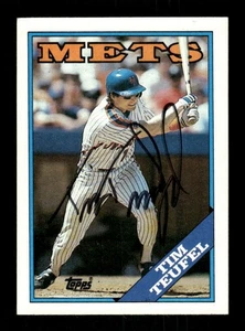 1988 Topps 508 Tim Tuefel autografo firmato MZ BXCP59 - Foto 1 di 2