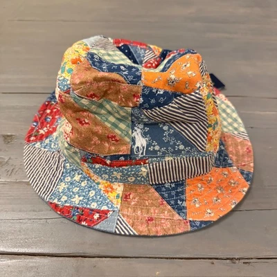 Polo Ralph Lauren Cotton Twill Vintage Inspired Patchwork Bucket Hat NWT [L/XL] - Image 1 of 4