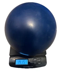 Vintage Ebonite Kreisel ausgewogene Urethan Kreisel Bowlingkugel 14,15 Pfund blau & VIA Tasche - Bild 1 von 24