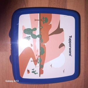Tupperware Sandwich Box Brotdose Blau mit Motiv Neu ohne ovp - Bild 1 von 2