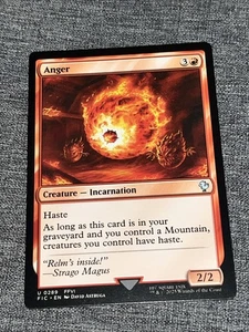 Mtg Anger Commander: Final Fantasy Regular 0289 U FIC NM/M - Picture 1 of 2