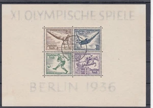 Dt.Reich 1936 Mi. Nr.624-627 Block 5 gestempelt - Bild 1 von 1