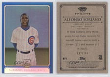 2010 Topps Chrome Topps 206 Chrome Blue Refractor /199 Alfonso Soriano #TC50