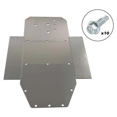 FIT FOR 08-14 POLARIS RZR RZR-S RZR XC 3/16" ALUMINUM SKID PLATE HEAVY DUTY Foto 1 de 4