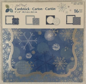 Jack Frost 8 x 8 Shaped Cardstock Scrapbooking- 16 Pieces - Picture 1 of 2