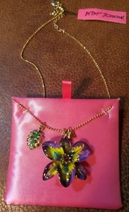 NEU MIT ETIKETT BETSEY JOHNSON SCHÖNE HAWAIIANISCHE LUAU KOLLEKTION HALSKETTE SELTEN - Bild 1 von 6