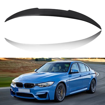 Rear Trunk Spoiler M4 Style Carbon Fiber for BMW F30 3 Series F80 M3 Sedan - Изображение 1 из 4