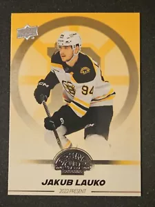23-24 Upper Deck Bruins Centennial Jakub Lauko 🚨🚨🚨 Silver Base - Picture 1 of 2