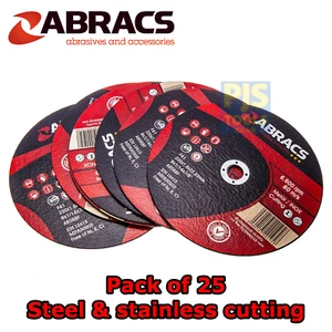 25 dischi da taglio Abracs 230 mm x 1,8 mm sottili metallo acciaio inox inox - Foto 1 di 2