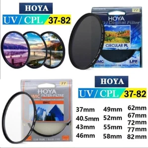 HOYA HMC UV(C) / CPL49 52 55 58 62 67 72 77 82mm Digital Slim Camera Lens Filter - Picture 1 of 22