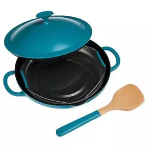 Curtis Stone Dura-Pan+ Padella antiaderente da chef tutto il giorno con vaporiera e strumento - Foto 1 di 14
